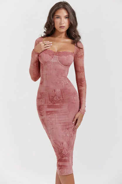 Siena | Pink Corset Dress